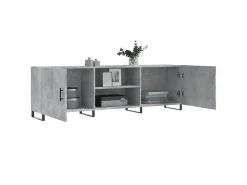 Móvel de TV 150x30x50 cm derivados de madeira cinza-cimento PT347902^ Móvel De Tv