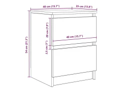 Móvel De Tv*vidaxl Móvel de TV 40x35x54 cm derivados de madeira Branco