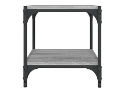 Online Móvel de TV 40x33x41 cm derivados madeira/aço sonoma PT936969 Cinzento