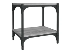 Online Móvel de TV 40x33x41 cm derivados madeira/aço sonoma PT936969 Cinzento