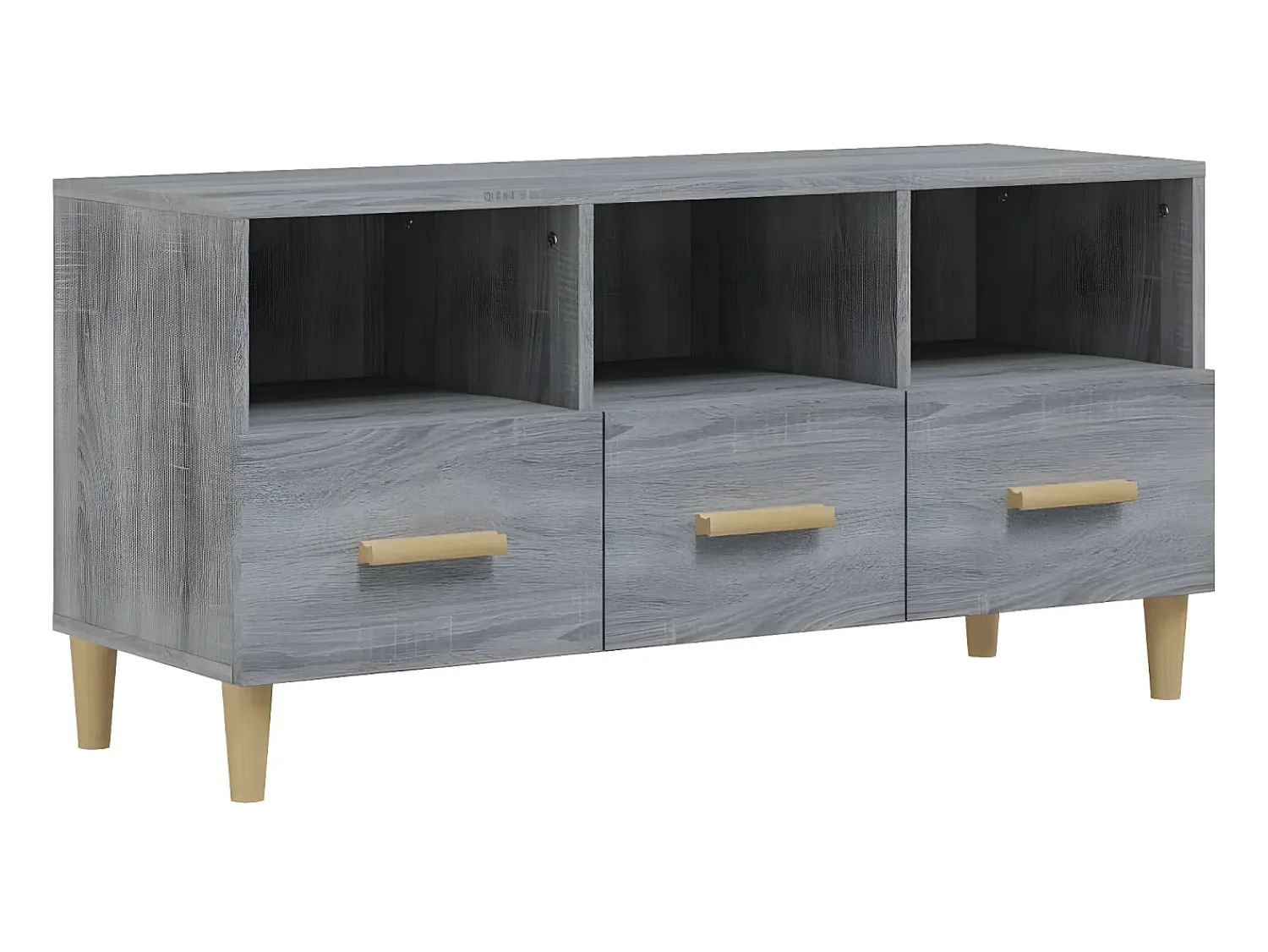 Móvel de TV 102x36x50 cm derivados de madeira sonoma PT635377^ Móvel De Tv