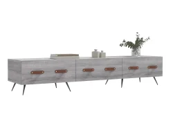 Móvel De Tv* Móvel de TV 150x36x30 cm derivados de madeira sonoma PT377857 Cinzento