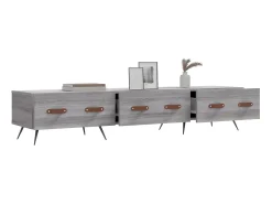 Móvel De Tv* Móvel de TV 150x36x30 cm derivados de madeira sonoma PT377857 Cinzento