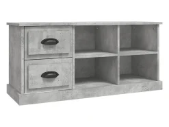 Móvel De Tv* Móvel de TV 102x35,5x47,5 cm derivados de madeira cinza cimento PT890236 Cinzento