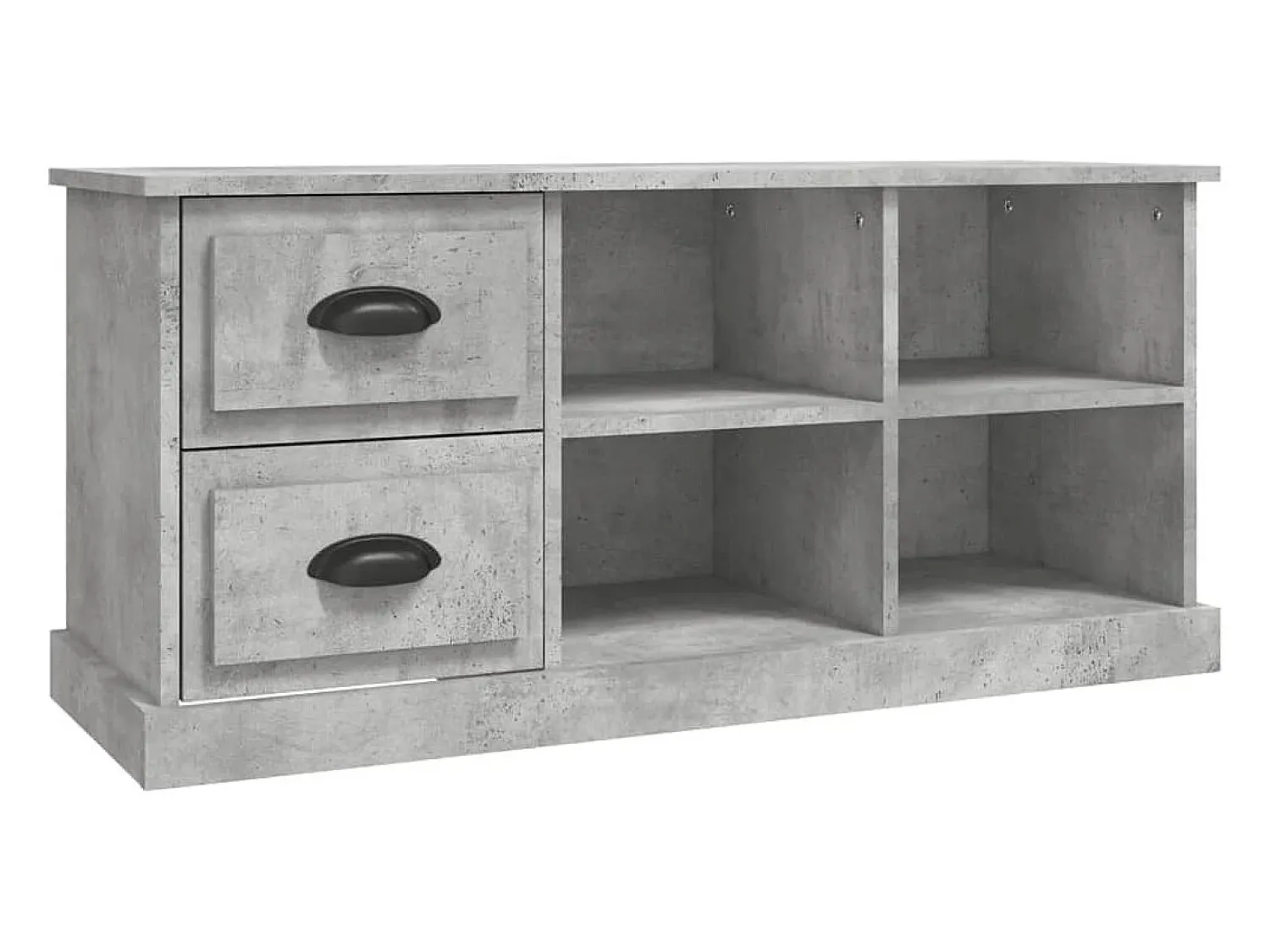 Móvel De Tv* Móvel de TV 102x35,5x47,5 cm derivados de madeira cinza cimento PT890236 Cinzento