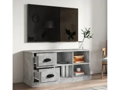 Móvel De Tv* Móvel de TV 102x35,5x47,5 cm derivados de madeira cinza cimento PT890236 Cinzento