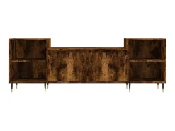 Móvel De Tv| Móvel de TV 160x35x55 cm derivados de madeira carvalho fumado PT987472 Castanho