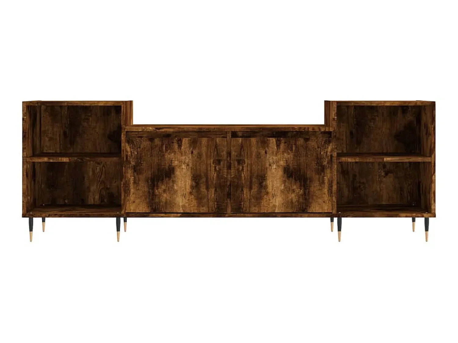 Móvel De Tv| Móvel de TV 160x35x55 cm derivados de madeira carvalho fumado PT987472 Castanho
