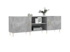 Móvel De Tv* Móvel de TV 150x30x50 cm derivados de madeira cinza-cimento PT190197 Cinzento