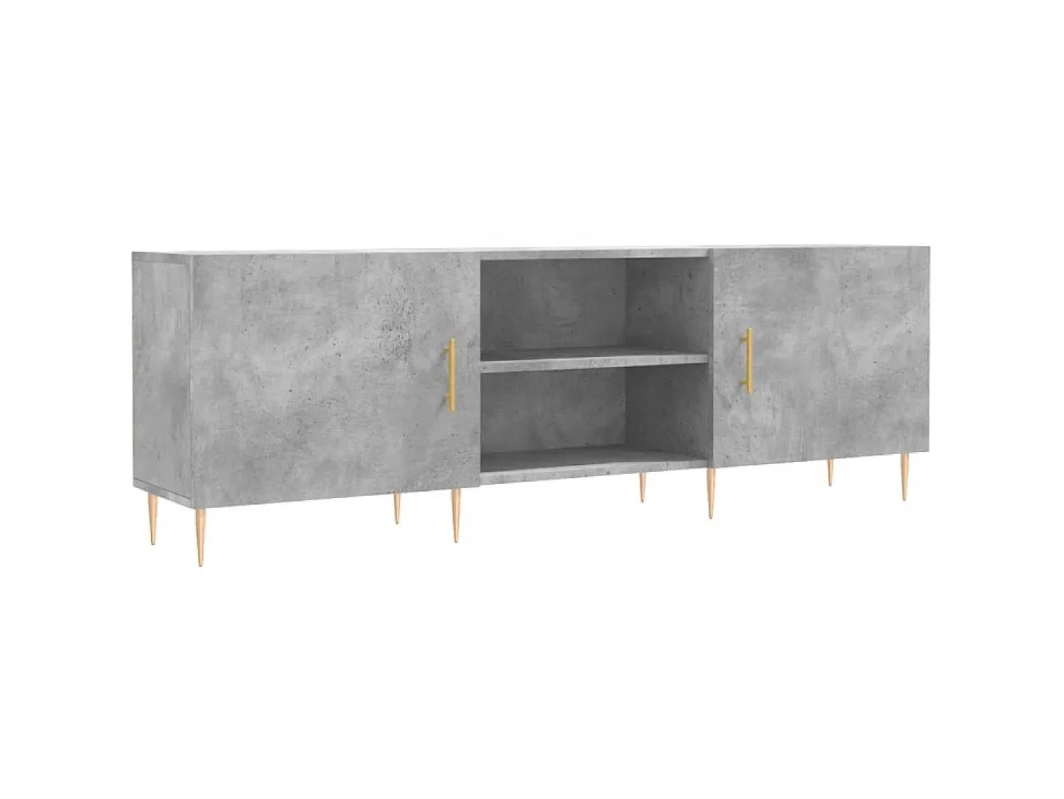 Móvel De Tv* Móvel de TV 150x30x50 cm derivados de madeira cinza-cimento PT190197 Cinzento