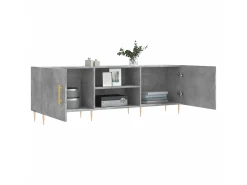 Móvel De Tv* Móvel de TV 150x30x50 cm derivados de madeira cinza-cimento PT190197 Cinzento