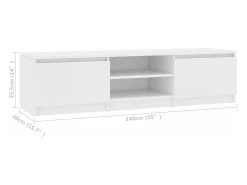 Móvel De Tv*vidaxl Móvel de TV 140x40x35,5 cm derivados de madeira Branco