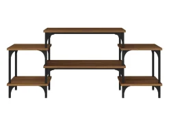Móvel De Tv| Móvel de TV 117x35x52 cm derivados de madeira carvalho PT429439 Castanho