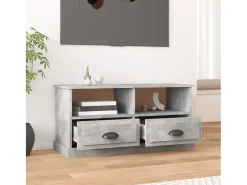 Móvel De Tv| Móvel de TV 93x35,5x45 cm derivados de madeira cimento PT804109 Cinzento
