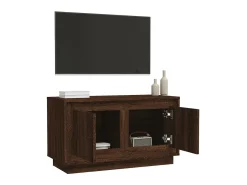 Hot Móvel de TV 80x35x45 cm derivados de madeira carvalho PT373812 Castanho
