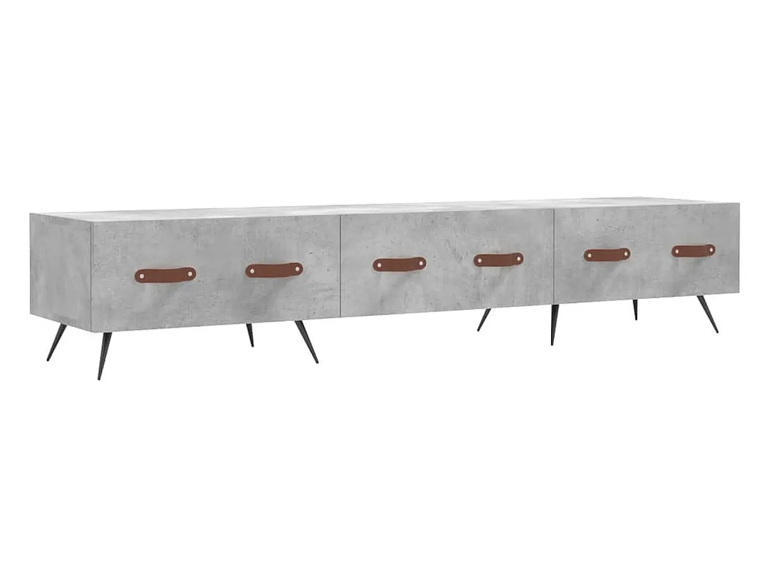 Sale Móvel de TV 150x36x30 cm derivados de madeira cimento PT169773 Cinzento