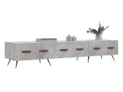 Sale Móvel de TV 150x36x30 cm derivados de madeira cimento PT169773 Cinzento