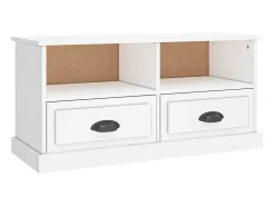 Móvel De Tv| Móvel de TV 93x35,5x45 cm derivados de madeira brilhante PT137457 Branco