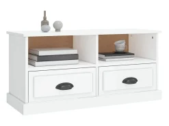Móvel De Tv| Móvel de TV 93x35,5x45 cm derivados de madeira brilhante PT137457 Branco