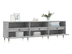 Best Móvel de TV 150x30x44,5 cm derivados de madeira cinza cimento PT950796 Cinzento