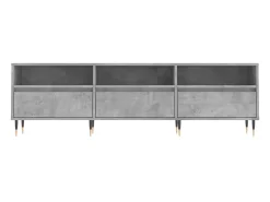 Best Móvel de TV 150x30x44,5 cm derivados de madeira cinza cimento PT950796 Cinzento