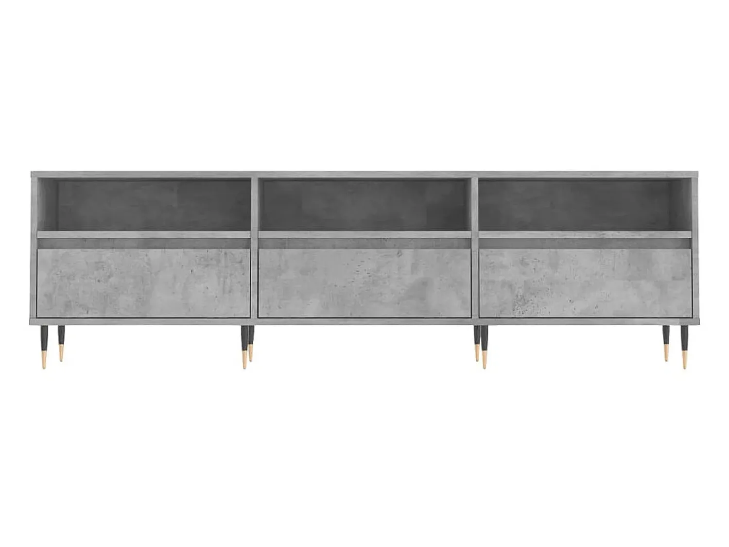 Best Móvel de TV 150x30x44,5 cm derivados de madeira cinza cimento PT950796 Cinzento