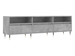 Best Móvel de TV 150x30x44,5 cm derivados de madeira cinza cimento PT950796 Cinzento