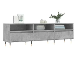 Best Móvel de TV 150x30x44,5 cm derivados de madeira cinza cimento PT950796 Cinzento