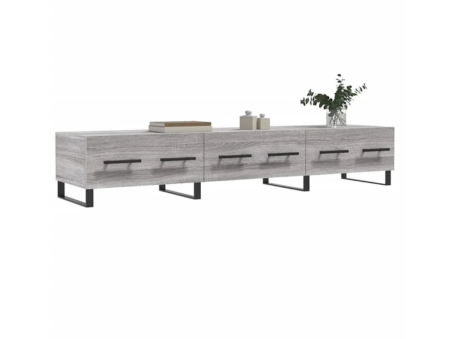 Clearance Móvel de TV 150x36x30 cm derivados de madeira sonoma PT216499 Cinzento