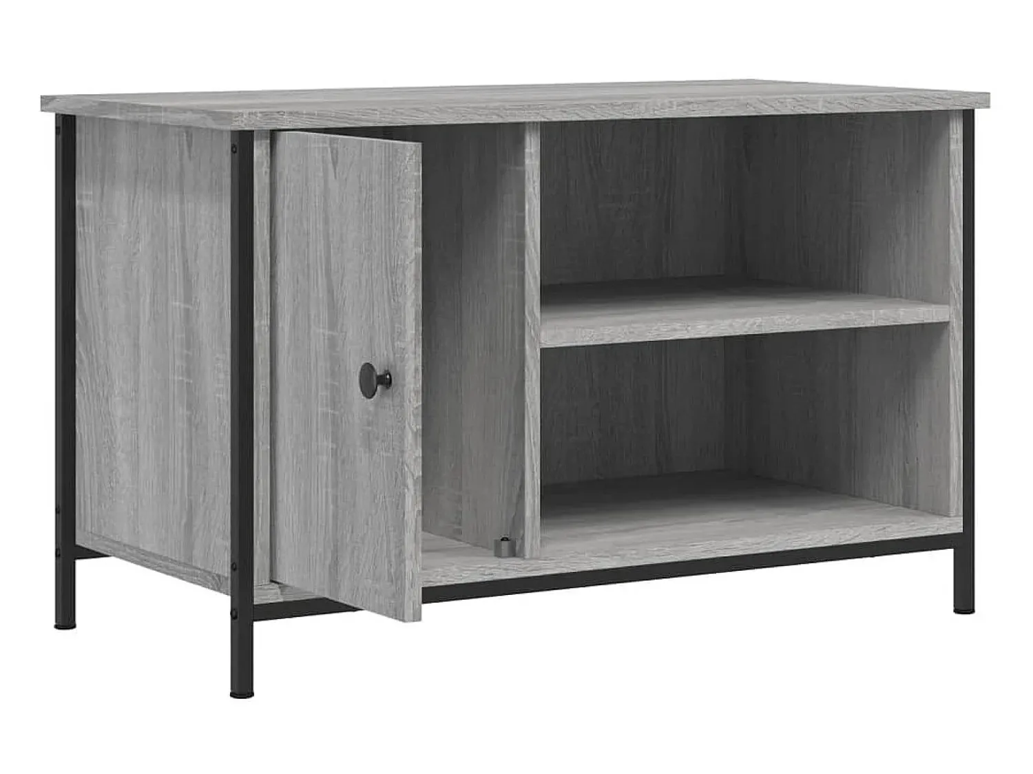 Outlet Móvel de TV 80x40x50 cm derivados de madeira sonoma PT134915 Cinzento