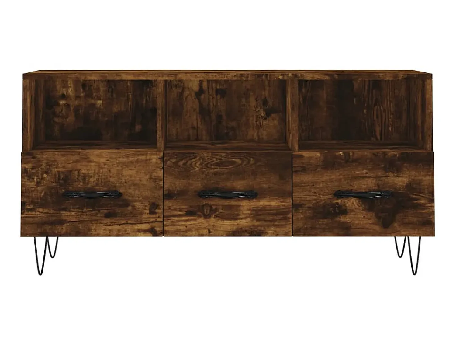 Móvel de TV 102x36x50 cm derivados de madeira carvalho fumado PT576076^ Móvel De Tv