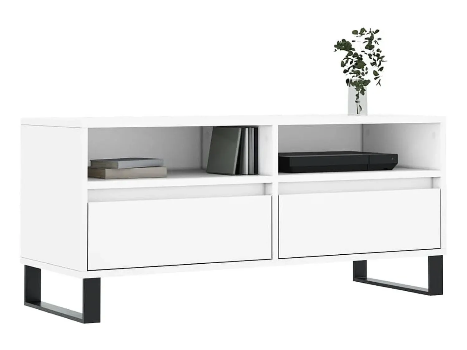 Móvel De Tv* Móvel de TV 100x34,5x44,5 cm derivados de madeira PT294538 Branco