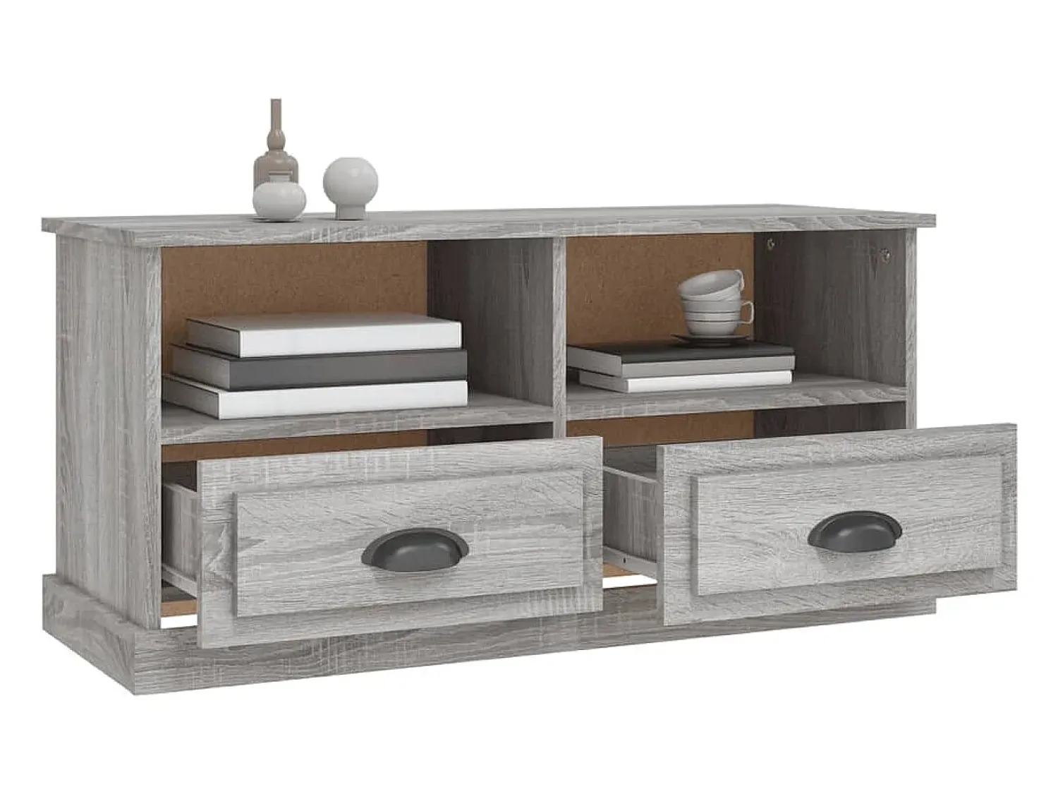Móvel De Tv|vidaxl Móvel de TV 93x35,5x45 cm derivados de madeira sonoma Cinzento