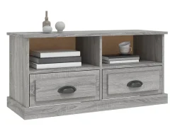 Móvel De Tv|vidaxl Móvel de TV 93x35,5x45 cm derivados de madeira sonoma Cinzento