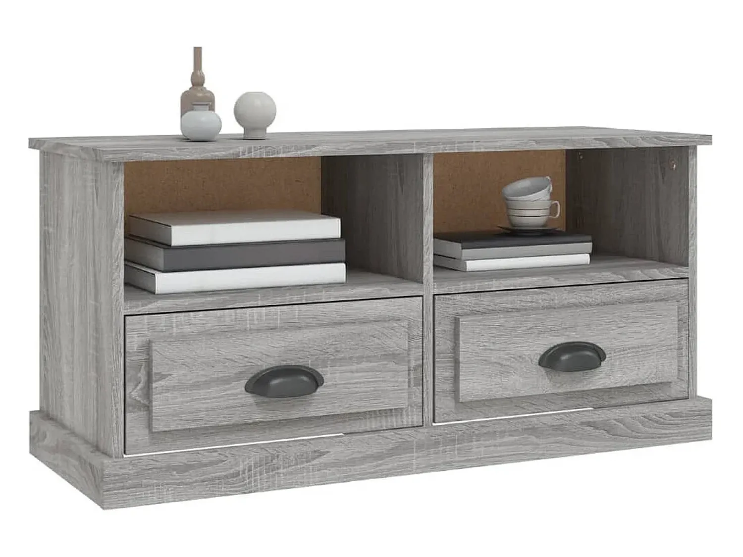 Móvel De Tv|vidaxl Móvel de TV 93x35,5x45 cm derivados de madeira sonoma Cinzento