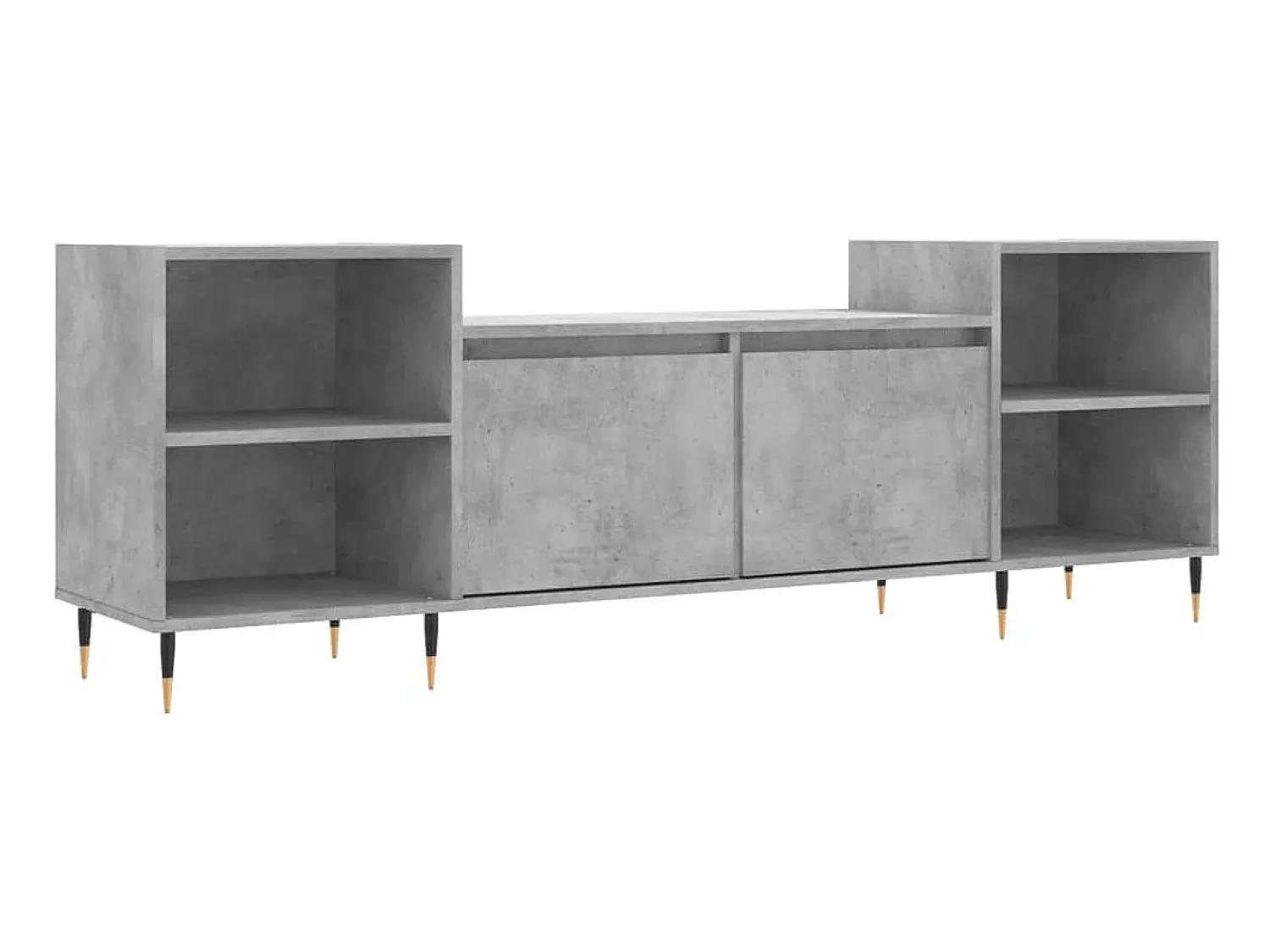 Móvel de TV 160x35x55 cm derivados de madeira cimento PT810382^ Móvel De Tv