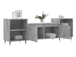 Móvel de TV 160x35x55 cm derivados de madeira cimento PT810382^ Móvel De Tv