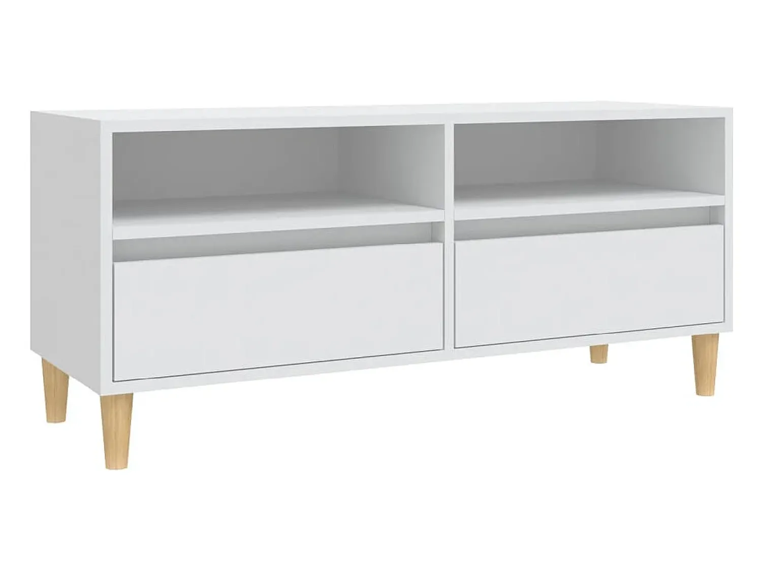 Móvel De Tv|vidaxl Móvel de TV 100x34,5x44,5 cm derivados de madeira Branco