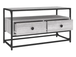 Móvel De Tv* Móvel de TV 80x35x45 cm derivados de madeira sonoma PT635123 Cinzento