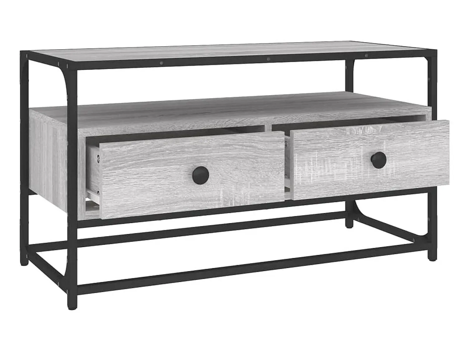 Móvel De Tv* Móvel de TV 80x35x45 cm derivados de madeira sonoma PT635123 Cinzento