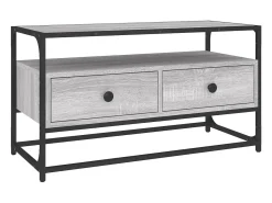 Móvel De Tv* Móvel de TV 80x35x45 cm derivados de madeira sonoma PT635123 Cinzento