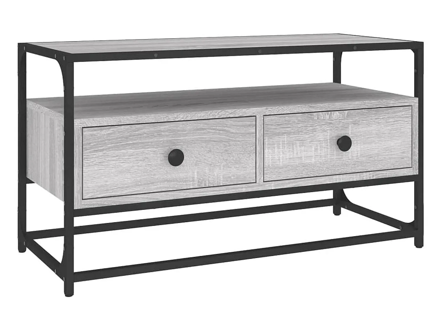 Móvel De Tv* Móvel de TV 80x35x45 cm derivados de madeira sonoma PT635123 Cinzento