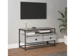 Móvel De Tv* Móvel de TV 80x35x45 cm derivados de madeira sonoma PT635123 Cinzento
