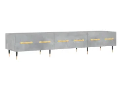 Móvel De Tv| Móvel de TV 150x36x30 cm derivados de madeira cimento PT494086 Cinzento