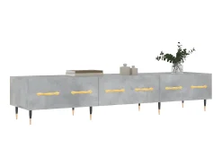 Móvel De Tv| Móvel de TV 150x36x30 cm derivados de madeira cimento PT494086 Cinzento