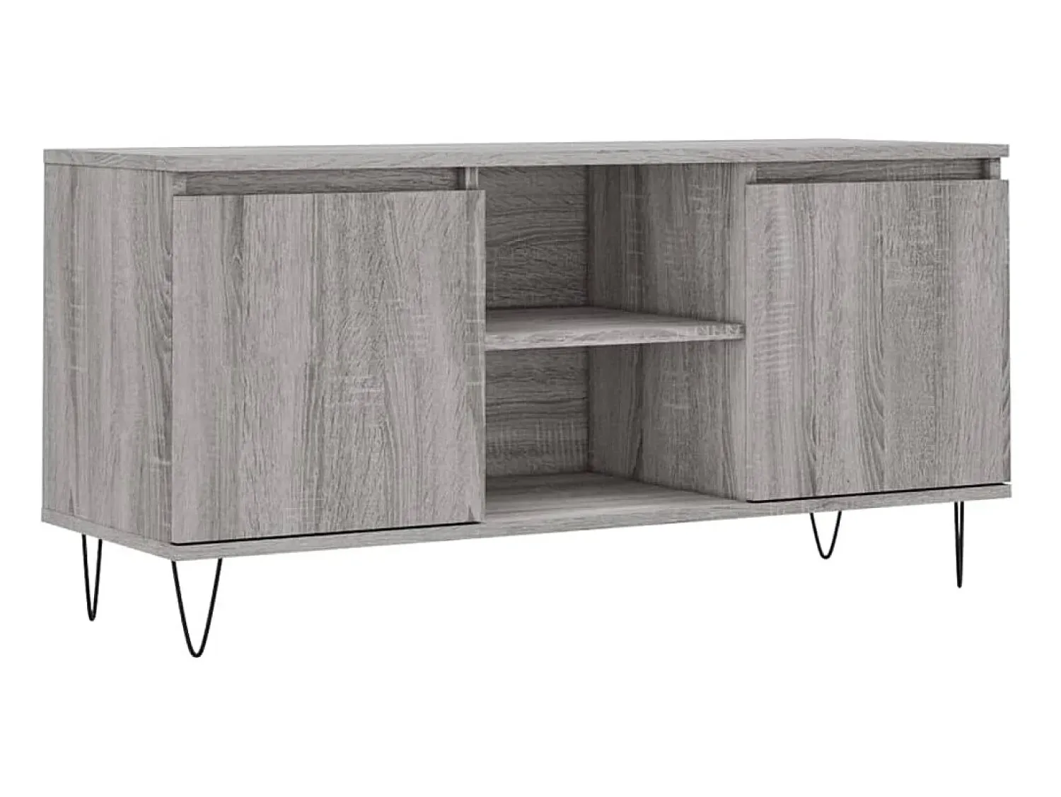 Móvel De Tv| Móvel de TV 104x35x50 cm derivados de madeira sonoma PT876873 Cinzento