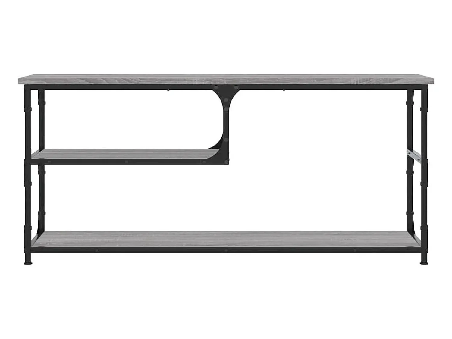 Móvel De Tv| Móvel de TV 103x38x46,5 cm derivados madeira/aço cinza sonoma PT629114 Cinzento