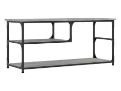Móvel De Tv| Móvel de TV 103x38x46,5 cm derivados madeira/aço cinza sonoma PT629114 Cinzento