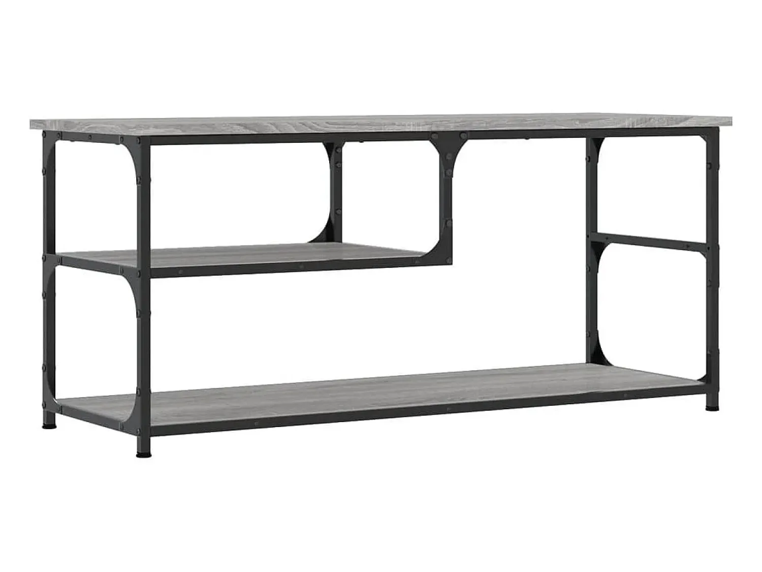 Móvel De Tv| Móvel de TV 103x38x46,5 cm derivados madeira/aço cinza sonoma PT629114 Cinzento