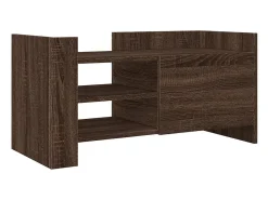 Outlet Móvel de TV 80x35x40 cm derivados de madeira carvalho PT301106 Castanho
